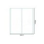600mm Wall Hung Mirrored Cabinet - Double Door Walnut Storage - Aspen Range
