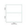600mm Wall Hung Mirrored Cabinet - Double Door Walnut Storage - Aspen Range