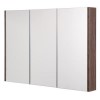 Aspen&amp;trade; 3 Door Walnut Mirror Cabinet 650(H) 900(W) 100(P)