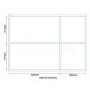Aspen&trade; 3 Door Walnut Mirror Cabinet 650(H) 900(W) 100(P)