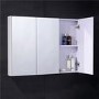 Windsor / Cuba / Aspen 90cm 3 Door White Mirror Cabinet