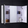 Windsor / Cuba / Aspen 90cm 3 Door White Mirror Cabinet