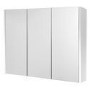 Windsor / Cuba / Aspen 90cm 3 Door White Mirror Cabinet