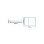 Windsor / Cuba / Aspen 90cm 3 Door White Mirror Cabinet
