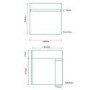 Murcia 600mm Wall Mounted Vanity Drawer Unit