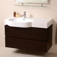 Madrid 1000mm Walnut Vanity Unit