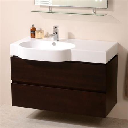 Madrid 1000mm Walnut Vanity Unit