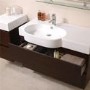Madrid 1000mm Walnut Vanity Unit