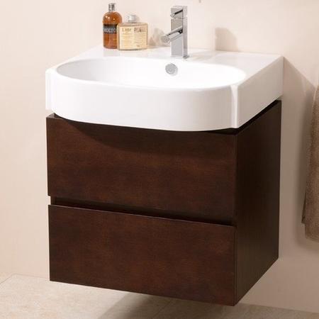 Madrid 600mm Walnut Vanity Unit