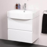 Madrid 600mm White Vanity Unit