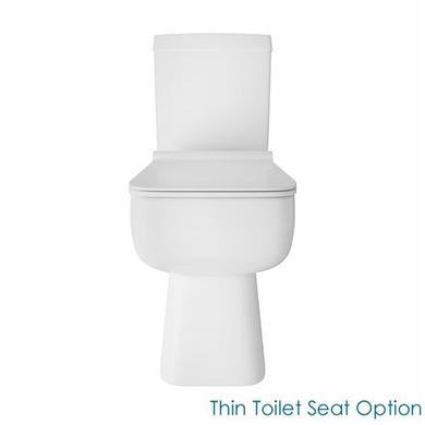 Toilet and Soft Close Seat - Square Thin Seat Upgrade - Carona Range
