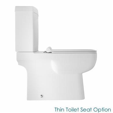 Toilet and Soft Close Seat - Square Thin Seat Upgrade - Carona Range