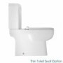 Toilet and Soft Close Seat - Square Thin Seat Upgrade - Carona Range