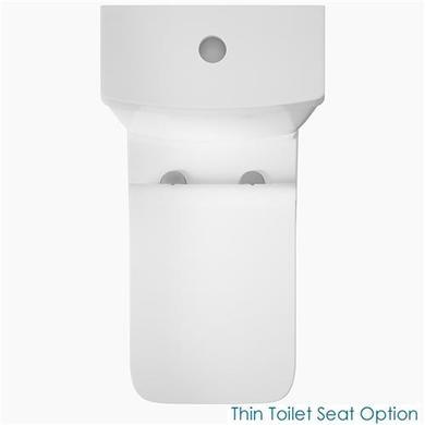 Toilet and Soft Close Seat - Square Thin Seat Upgrade - Carona Range