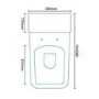 Close Coupled Toilet and Standard Seat - Carona Range