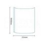 P-Shaped Hinged Bath Shower Screen H1435 x W725mm with Towel Rail
