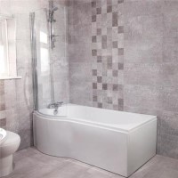 Modern Left Hand 1675mm Shower Bath