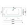 Semi Pedestal Freestanding Bathroom Suite - Tabor Range