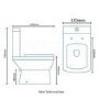 Semi Pedestal Freestanding Bathroom Suite - Tabor Range
