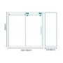 1600 x 900 Sliding Shower Enclosure - Right Hand 10mm Easy Clean Glass - Trinity Range