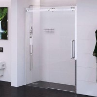 Shower Door Right Hand 1600mm - 10mm Easy Clean Glass - Trinity Range