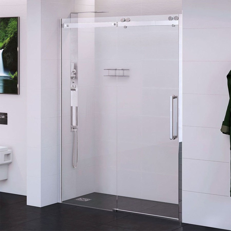 Shower Door Right Hand 1600mm - 10mm Easy Clean Glass - Trinity Range