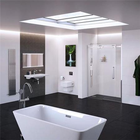 1700 Sliding Shower Door - Right Hand 10mm Easy Clean Glass - Trinity Range