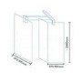 Trinity Premium 10mm 1000 x 2000 Wet Room PLUS 250mm Return Panel Standard Glass