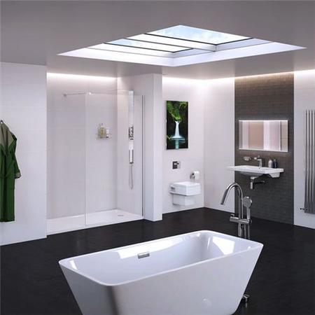 Walk In Shower 1000 x 2000mm with Shower Tray - 10mm Glass - Trinity Premium Range