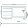 Walk In Shower 1000 x 2000mm with Shower Tray - 10mm Glass - Trinity Premium Range