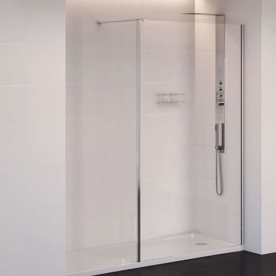 Walk-In Screen 1000 x 2000mm 10mm Glass - Trinity Premium Range