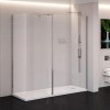 1600 x 800mm Walk-In Enclosure with Tray 10mm Glass - Trinity
