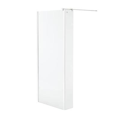 Wet Room Screen 1200 x 200mm with Return Panel 250mm - 10mm Glass - Trinity Range