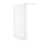 Wet Room Screen 1200 x 200mm with Return Panel 250mm - 10mm Glass - Trinity Range