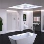 1200 x 2000 Walk In Shower Panel - 10mm Easy Clean Glass - Trinity Range