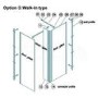 1200 x 2000mm Wet Room Screen 10mm Glass - Trinity