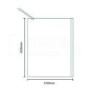 Premium 10mm 1200 x 2000 Walk In Shower - Trinity Range