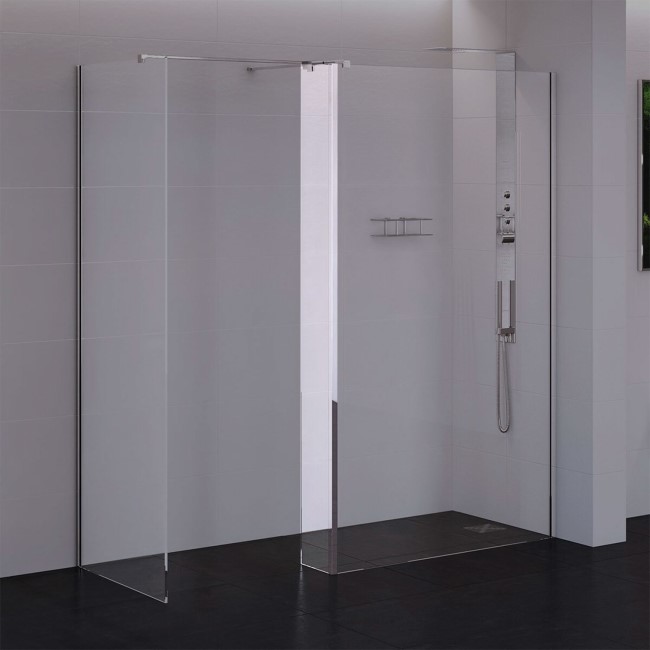 Return Shower Panel 250 x 2000mm 10mm Glass Trinity Premium Range