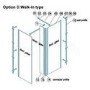 Wet Room 1100 x 2000mm with Return Panel - 10mm Glass - Trinity Premium Range