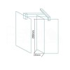 700 x 2000 Wet Room Panel - 10mm Easy Clean Glass - Trinity Range