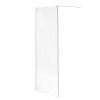760 x 2000mm Wet Room Screen with 250mm Return Panel 10mm Glass - Trinity