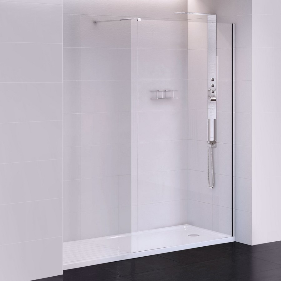 Premium 10mm 760 x 2000 Walk In Shower Screen - Trinity Range