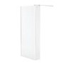 800 x 200mm Wet Room Screen with 250mm Return Panel 10mm Glass - Trinity