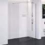 800 x 2000 Wet Room Screen - 10mm Easy Clean - Trinity Range