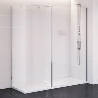 1700 x 800 Walk in Shower Enclosure - Including Tray- 10mm Easy Clean Glass - Trinity Range