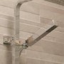 Deluxe Square Riser Slide Shower Rail Kit with Valve 