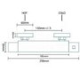 Deluxe Square Riser Slide Shower Rail Kit with Valve 
