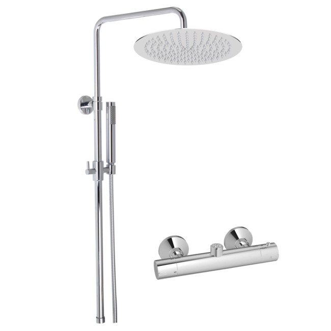 Sima Round Shower Set with Thermostatic Valve