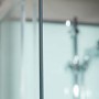 Quatro Rectangular Shower Cabin with Aqua White Back Panels - 1200 x 800mm
