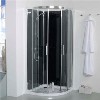 Quadrant Shower Cabin with Black Back Panels - 900 x 900mm